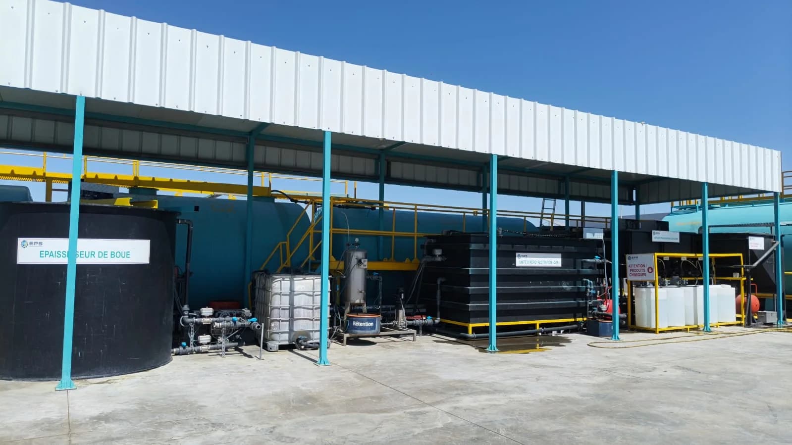 Installation EPS de traitement des effluents industriels
